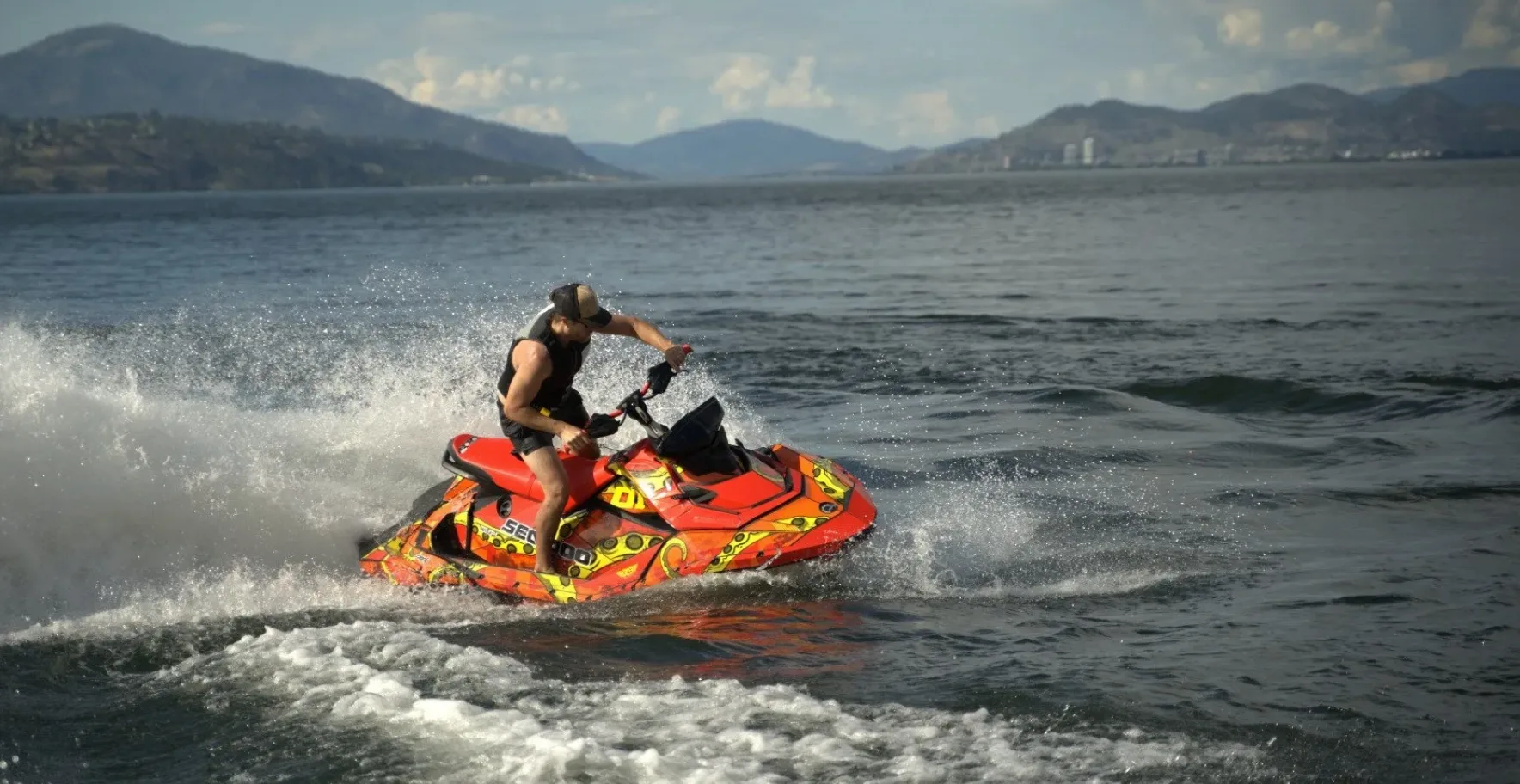 Jet skiing on Okanagan Lake