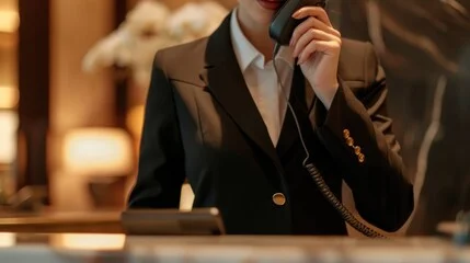 Château Okanagan concierge providing attentive guest service